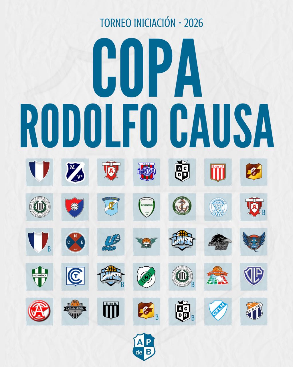 As&iacute; ser&aacute; el Torneo Iniciaci&oacute;n 2026, Copa Rodolfo Causa