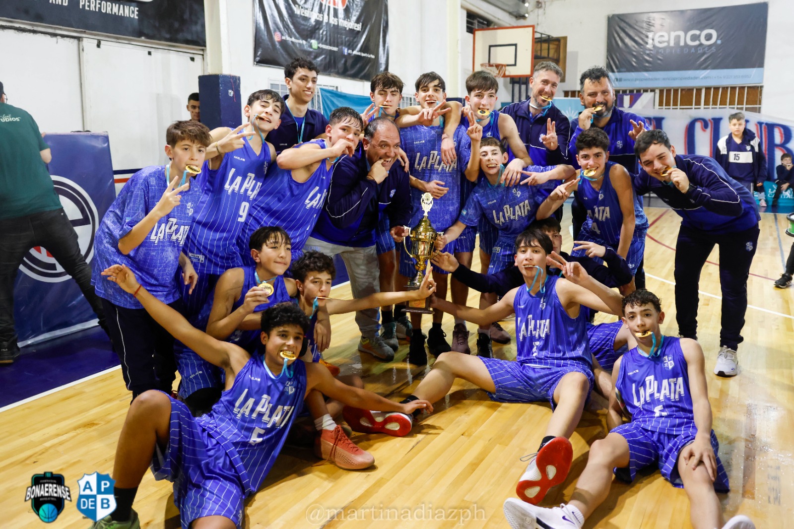 La selección de La  Plata U13 masculina gritó bicampeón tras vencer a Chivilcoy